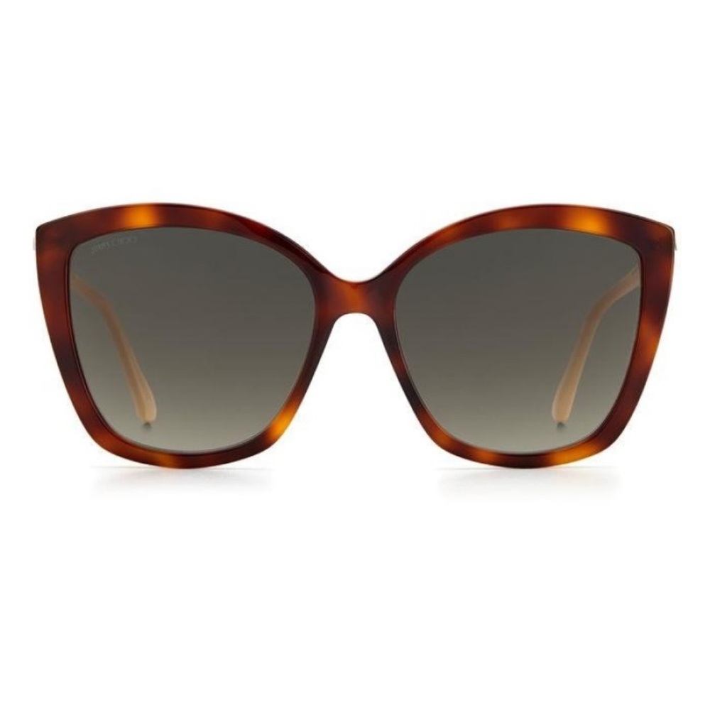 Jimmy Choo brown Oversized Cat-Eye Sunglasses